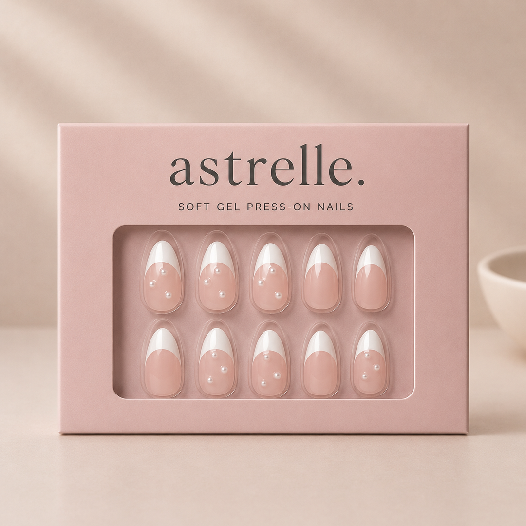 French Muse French tip soft gel press-on nails by astrelle