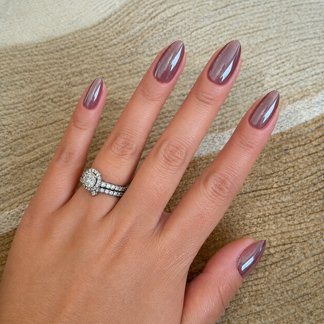 Cashmere nude soft gel press-on nails by astrelle