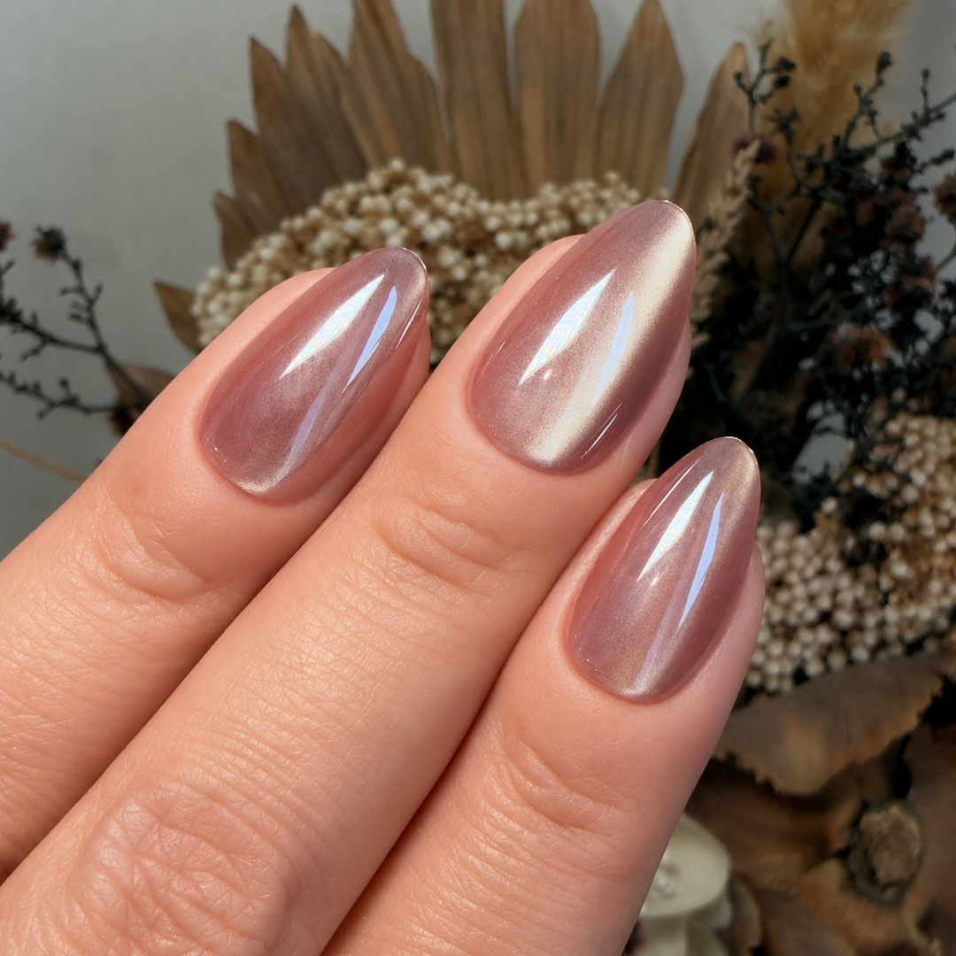 Cashmere nude soft gel press-on nails by astrelle