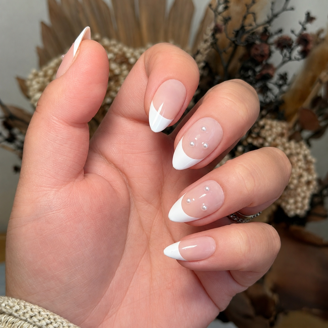 French Muse French tip soft gel press-on nails by astrelle