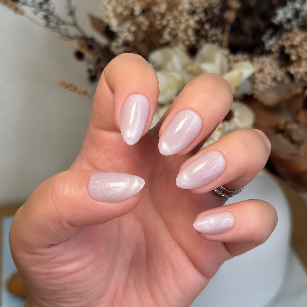 Glacier icy purple cat-eye soft gel press-on nails by astrelle