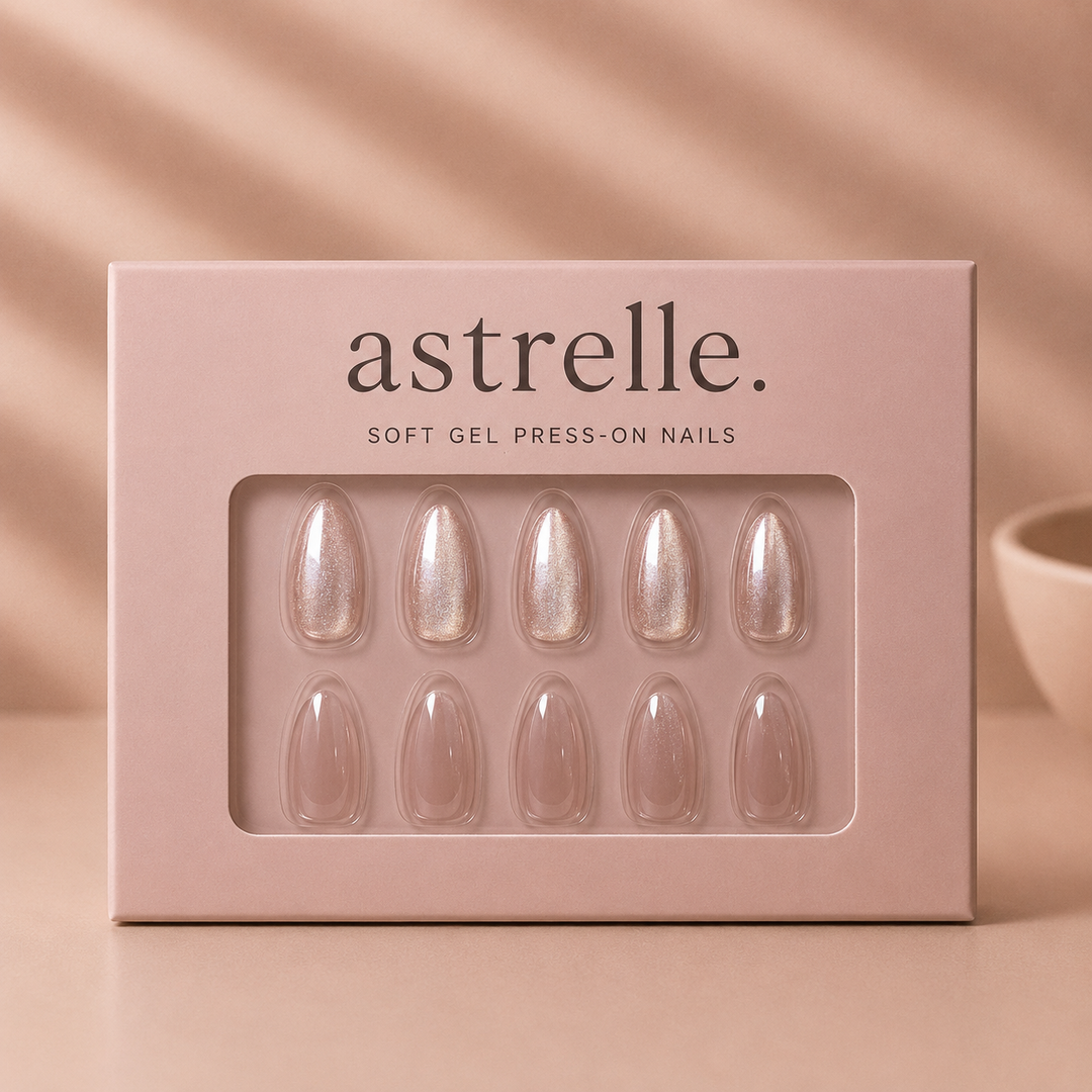 Luminous glazed donut pink soft gel press-on nails by astrelle