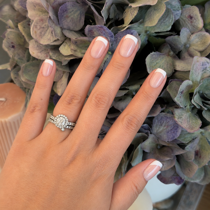 Paris classic French tip soft gel press-on nails