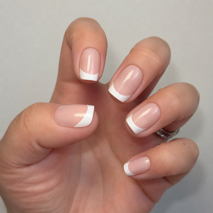 Paris classic French tip soft gel press-on nails