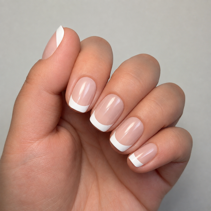 Paris classic French tip soft gel press-on nails