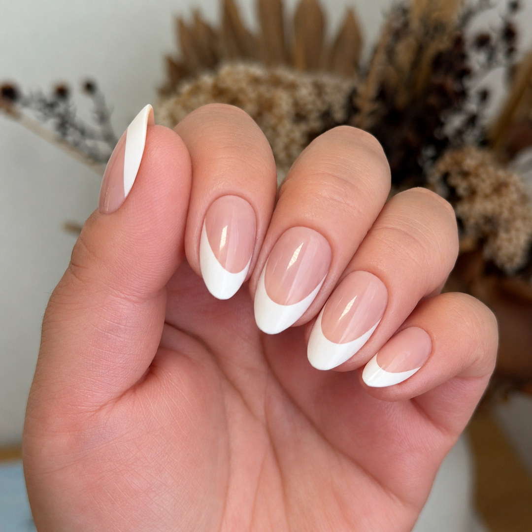 The One classic French tip soft gel press-on nails by astrelle